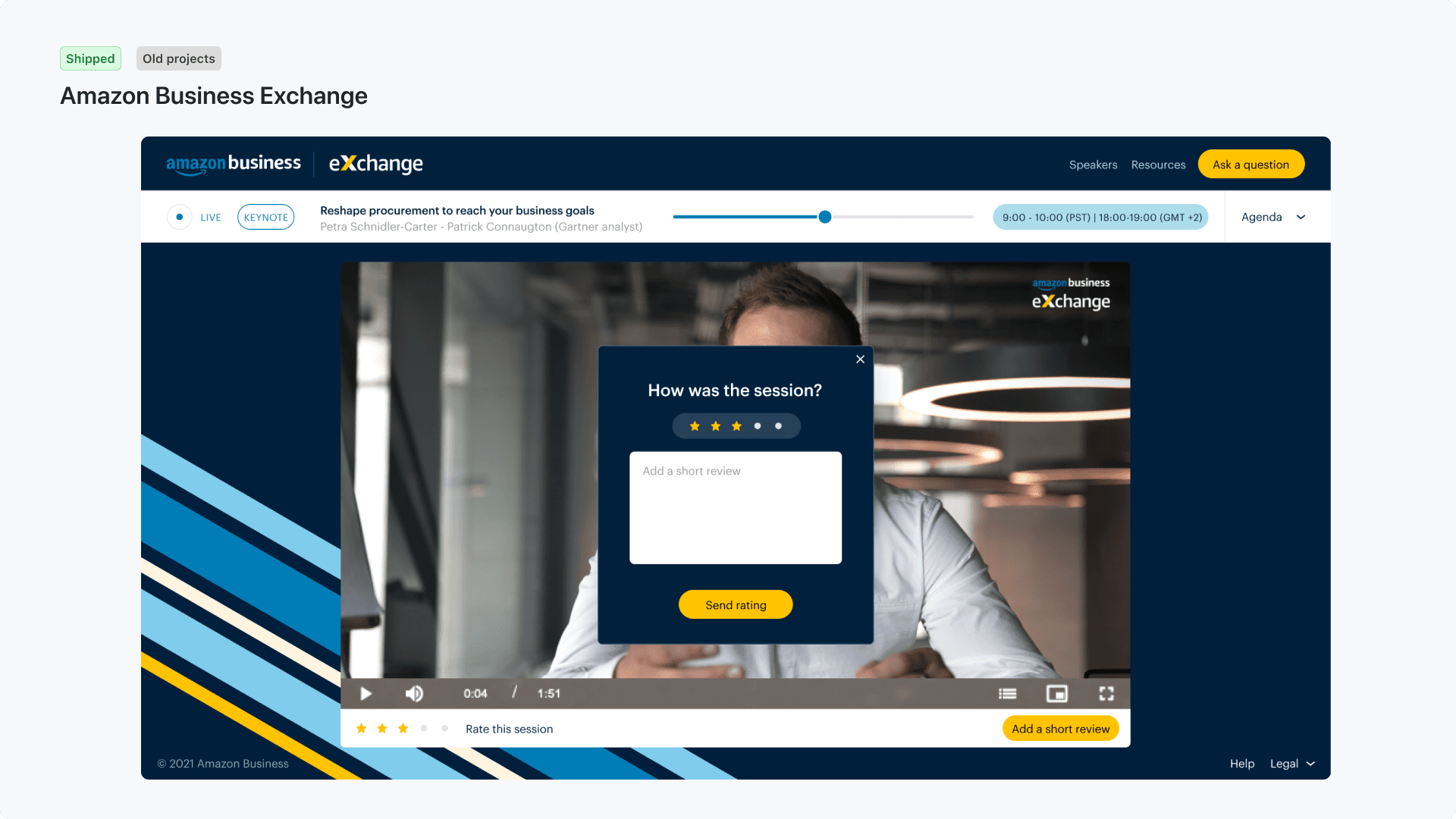 Amazon Business digital experience work — 1 of 4