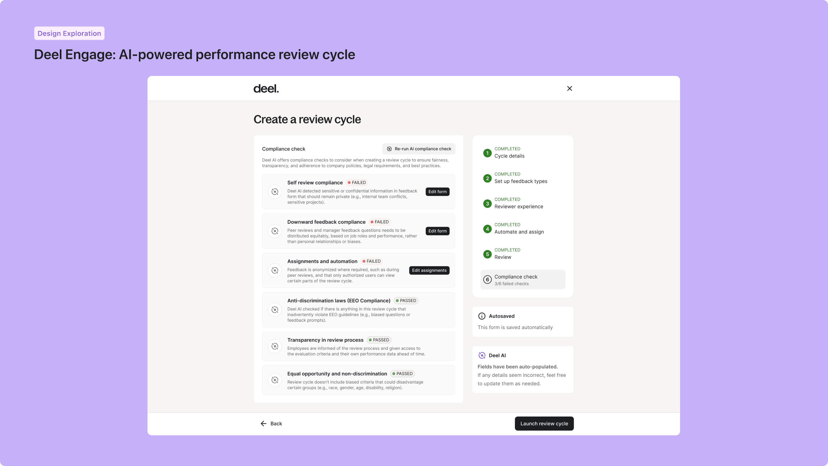 Deel Engage career and performance product UI — 3 of 9