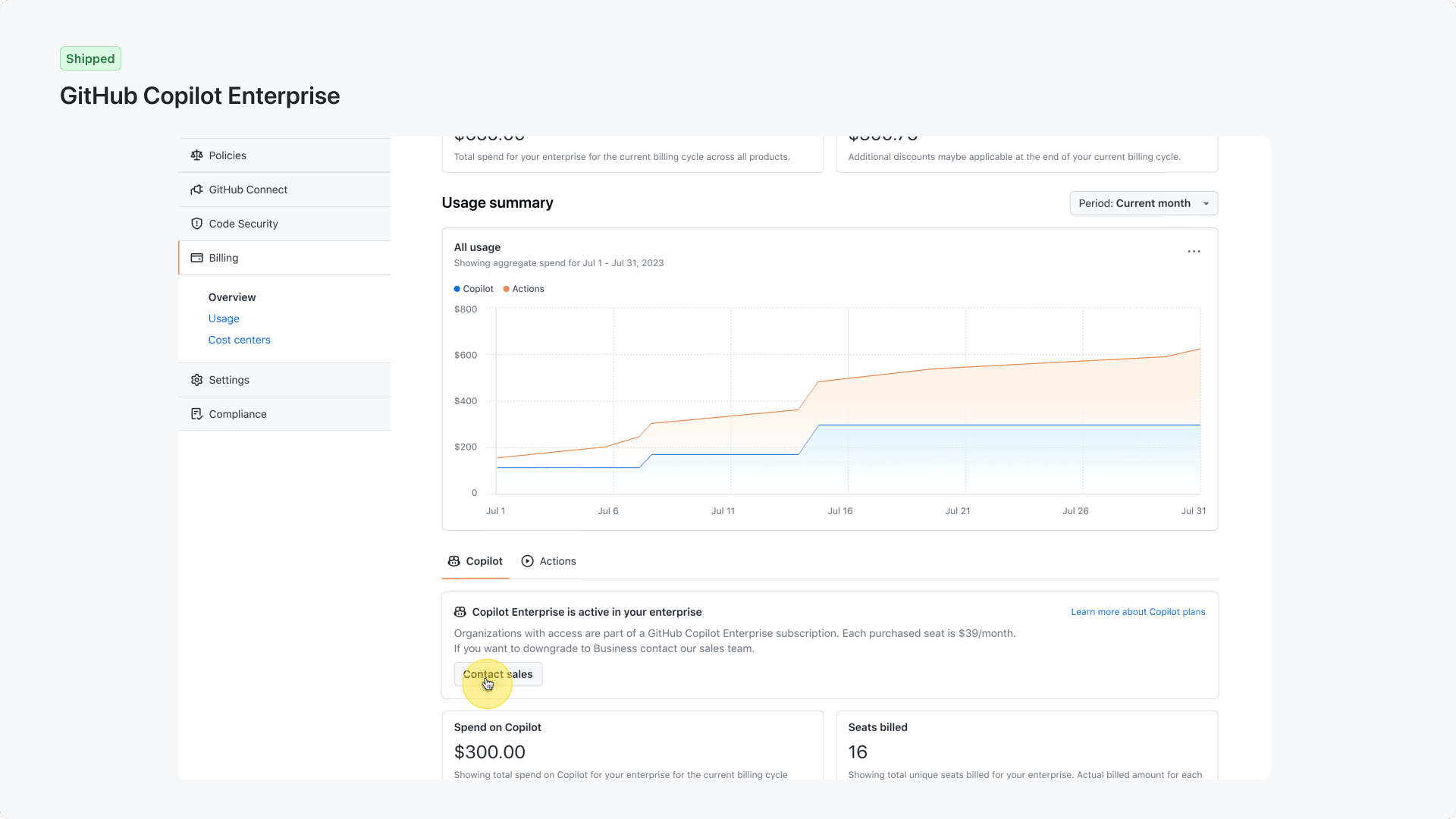 GitHub Copilot Business and Enterprise licensing UI — 4 of 7