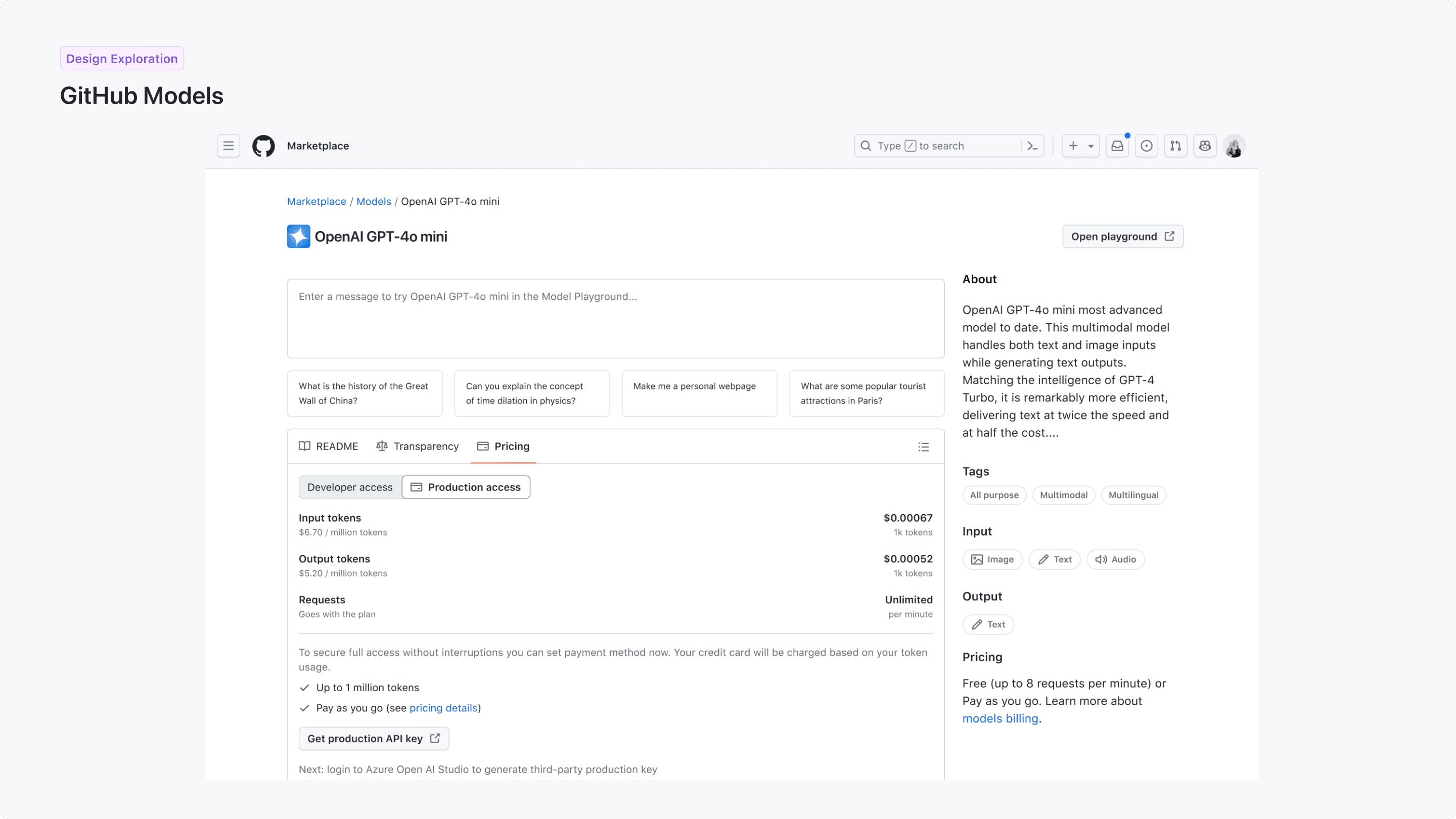 GitHub Models product and marketing visuals — 2 of 4